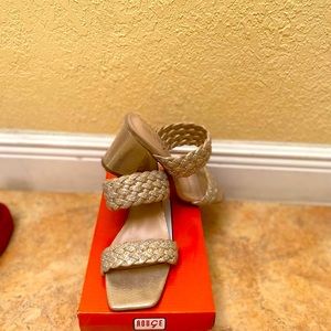 2’ slip in sandals with rhinestones
